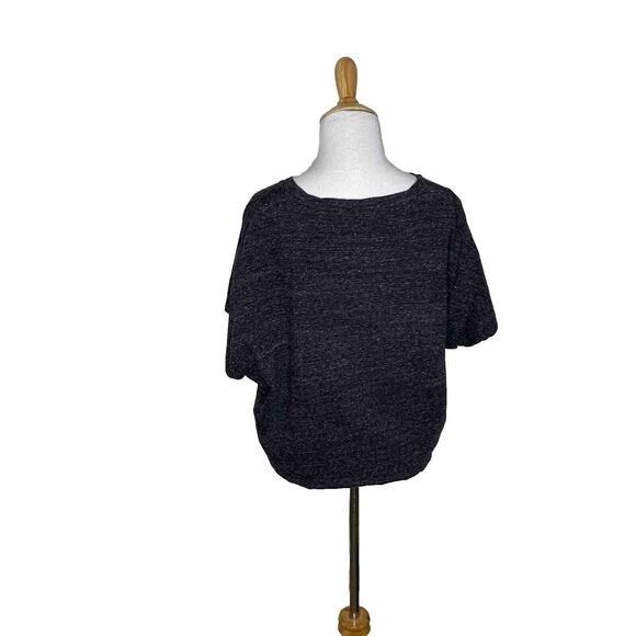 Kate Spade Saturday Boxy Cropped Grey Gray T shirt Tee Size Medium Women's - Picture 4 of 8